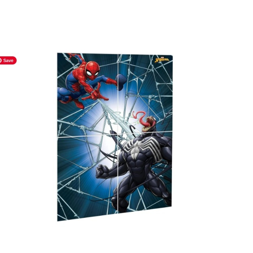 Marvel Spiderman Webbed Birthday Party Backdrop Scene Setter 59x65 Venom Decor